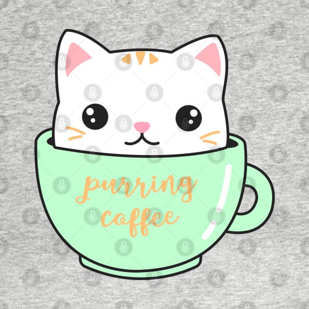 Coffee cat by chidees